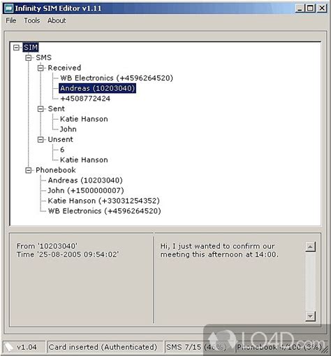 Infinity SIM Editor .